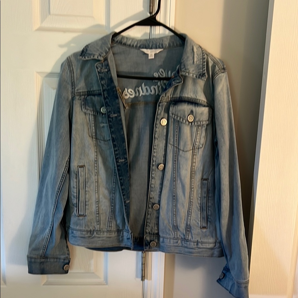 LC Lauren Conrad Blue Jean Jacket Timeless Denim Essential